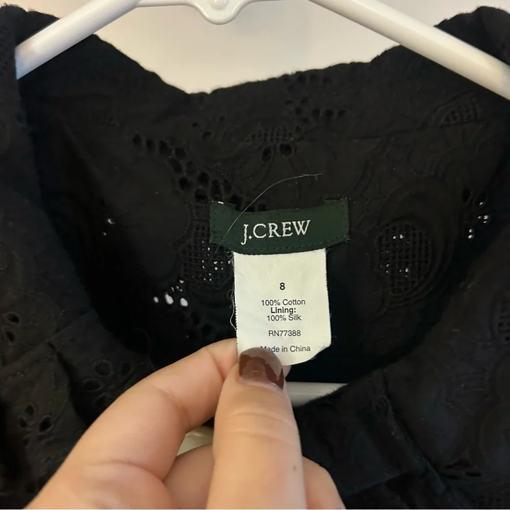 J. Crew eyelet‎ jacket top size: 8